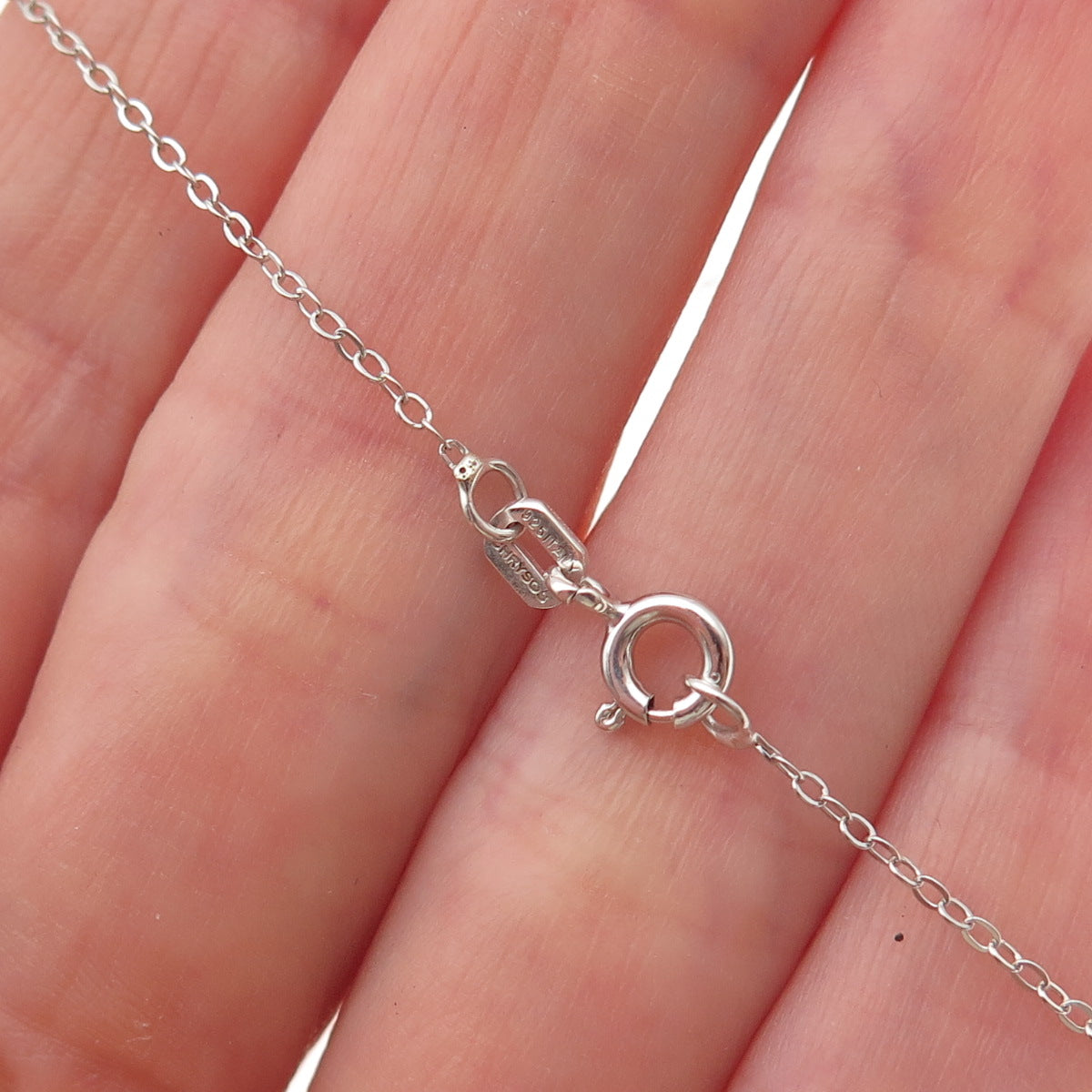 Chuck Clemency 925 Sterling Silver Real Tanzanite & Spinel Chain Necklace 20"