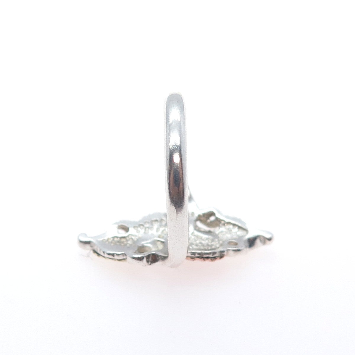 COLEMAN 925 Sterling 12K Rose & Yellow Gold Vintage Black Hills Ring Size 8.25