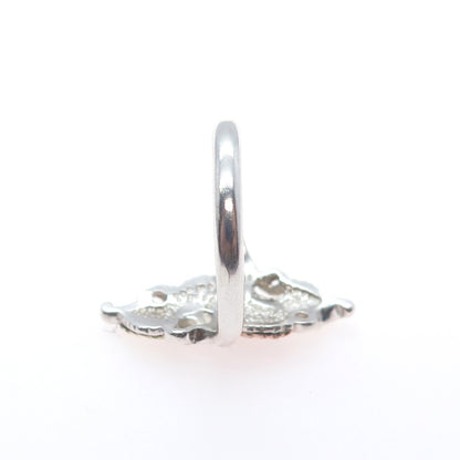 COLEMAN 925 Sterling 12K Rose & Yellow Gold Vintage Black Hills Ring Size 8.25