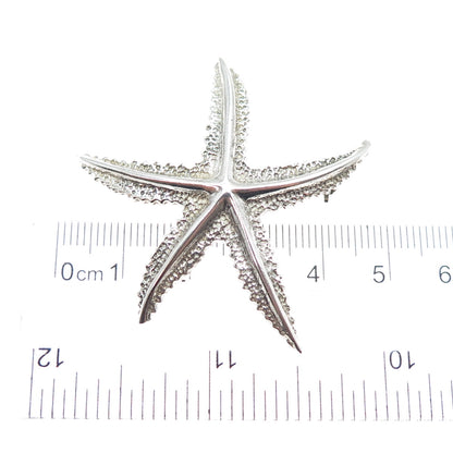 925 Sterling Silver Vintage Mexico Starfish Oxidized Pin Brooch