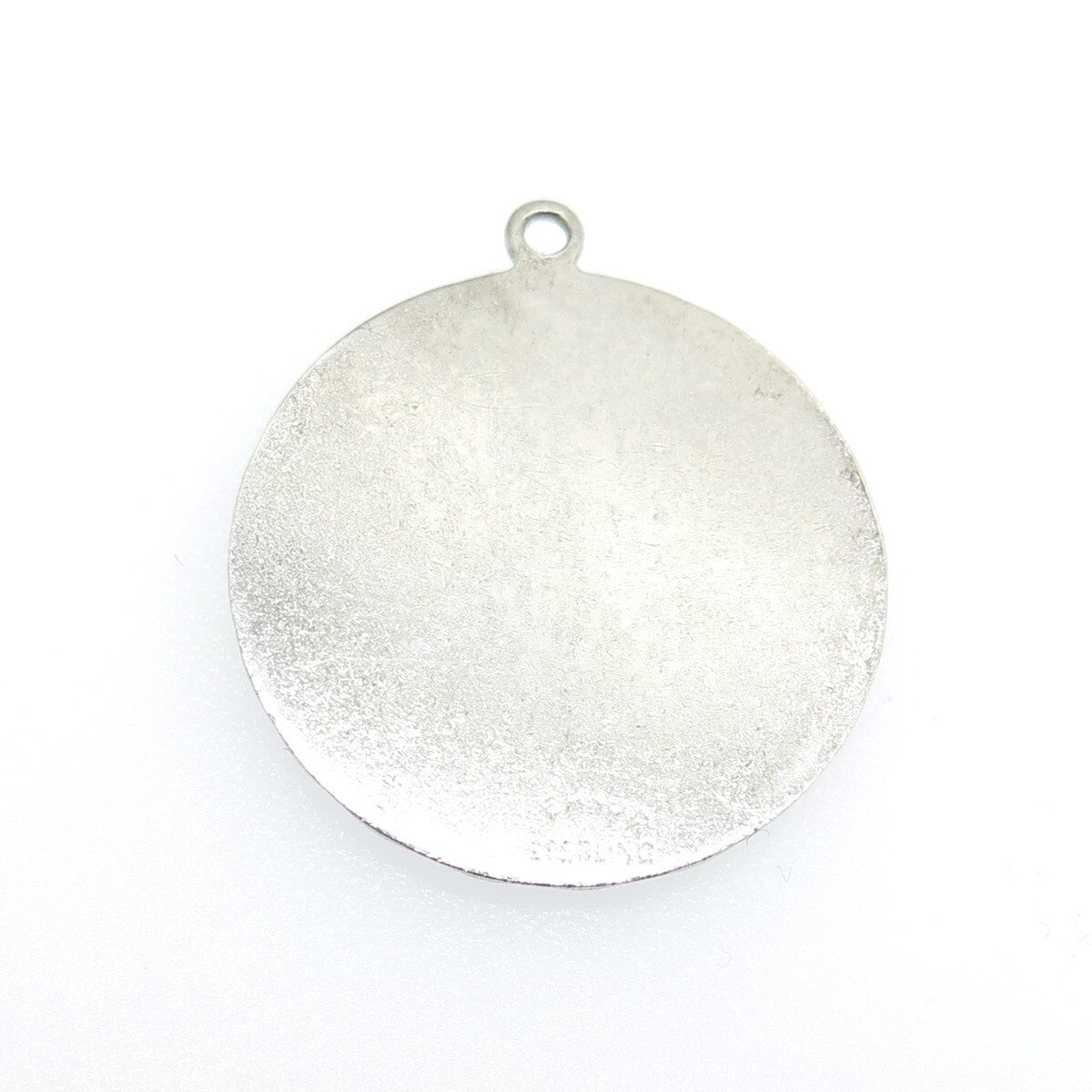 JEANOR 925 Sterling Silver Vintage 25th Anniversary Round Tag Pendant