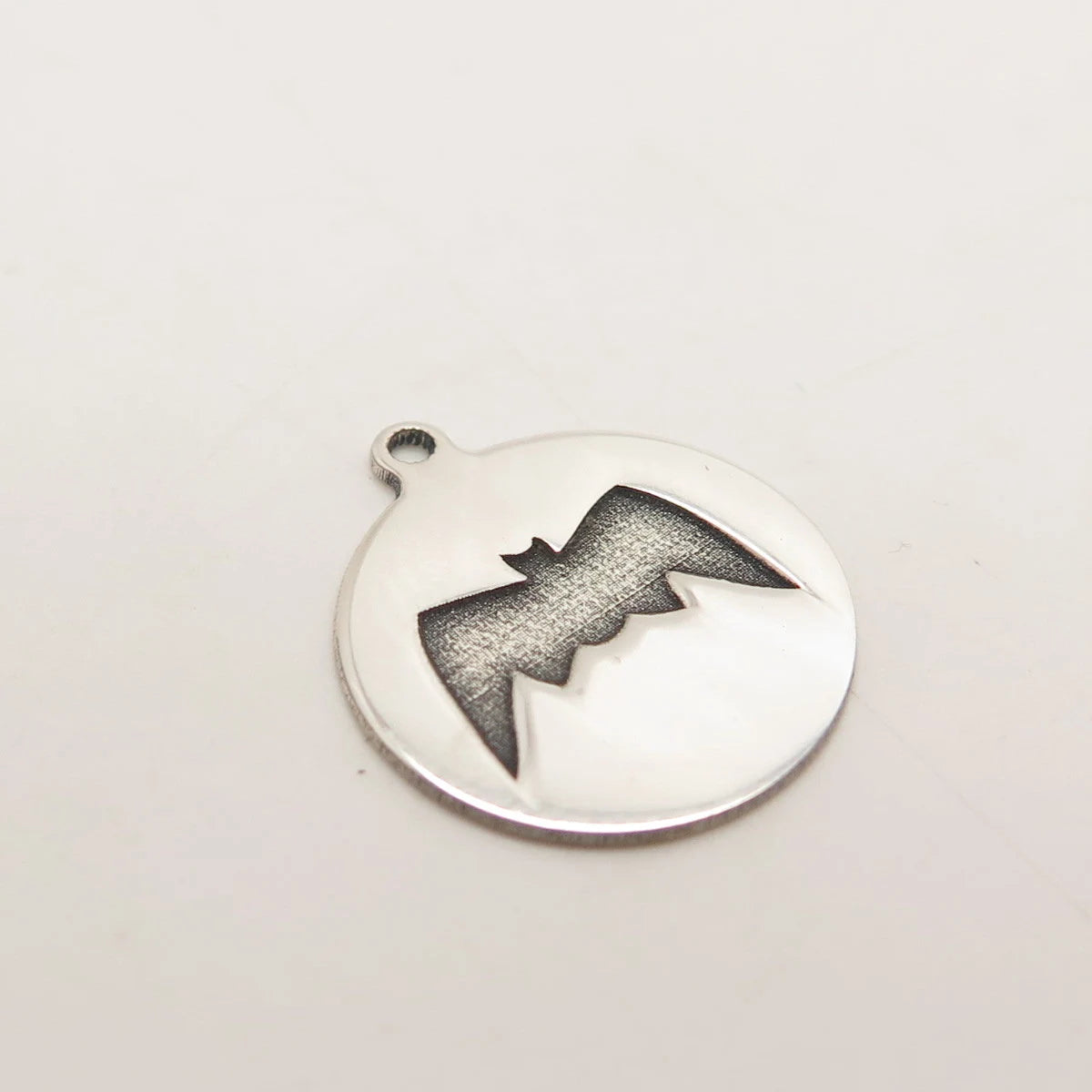925 Sterling Silver USA Two In Town Bat Charm Pendant