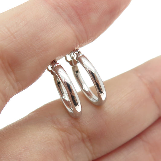 925 Sterling Silver Small Hoop Earrings