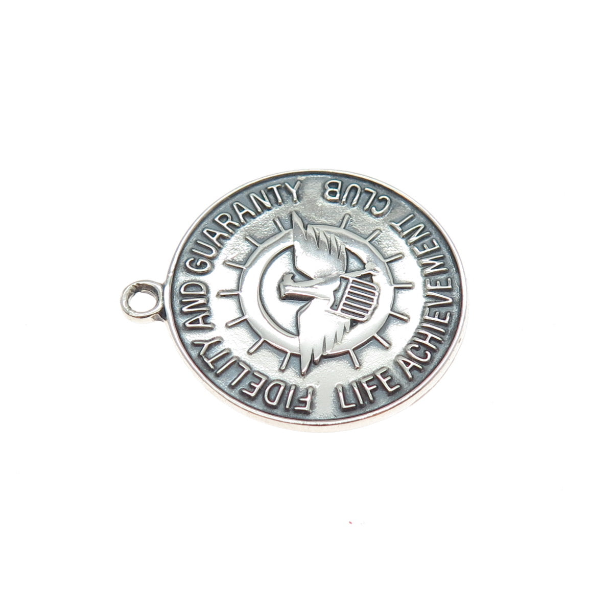 925 Sterling Vintage 1972 Fidelity & Guaranty Life Achievement Club Pendant
