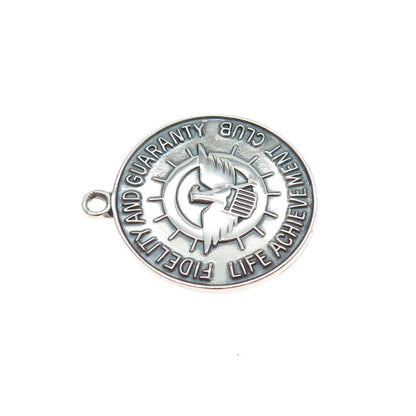 925 Sterling Vintage 1972 Fidelity & Guaranty Life Achievement Club Pendant