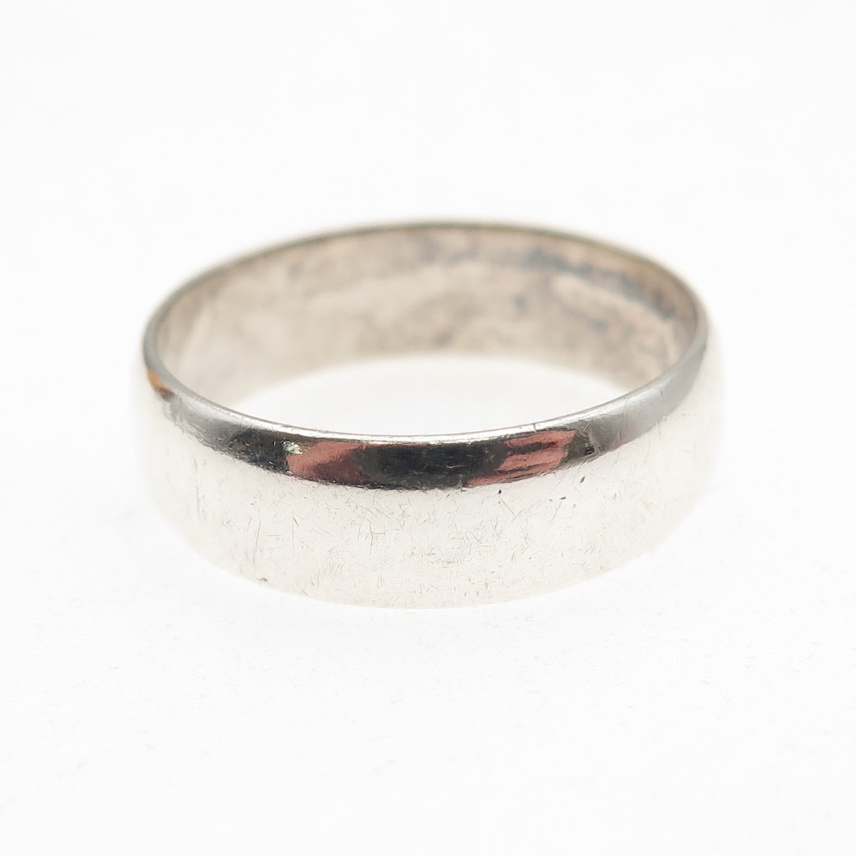 Wheeler Mfg 925 Sterling Silver Vintage Classic Wedding Band Ring Size 8