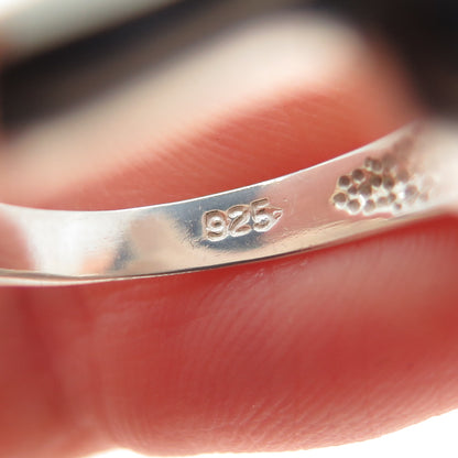 CLYDE DUNEIER CID 925 Sterling Silver Vintage Modernist Ring Size 6.25