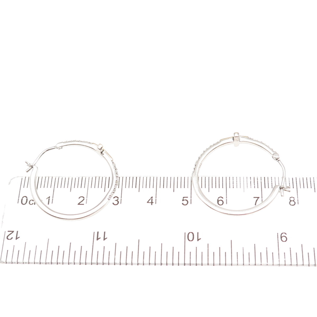 Sun 925 Sterling Silver 10K Gold Real Round-Cut Diamond Cross Hoop Earrings
