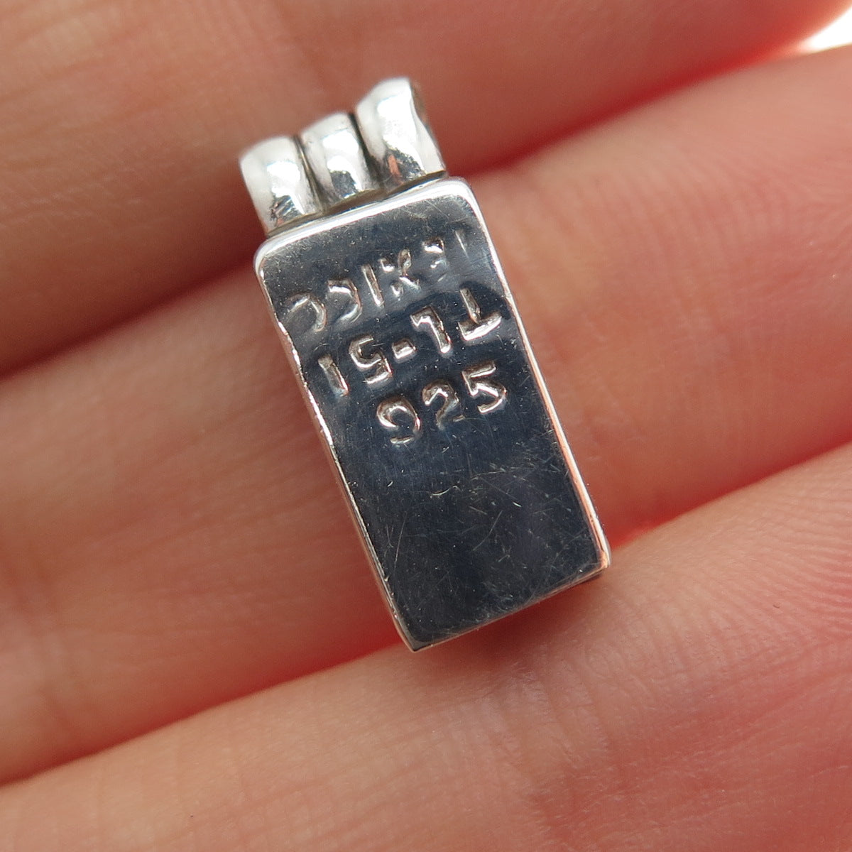 925 Sterling Silver Vintage Mexico Bracelet / Necklace Box Lock Clasp