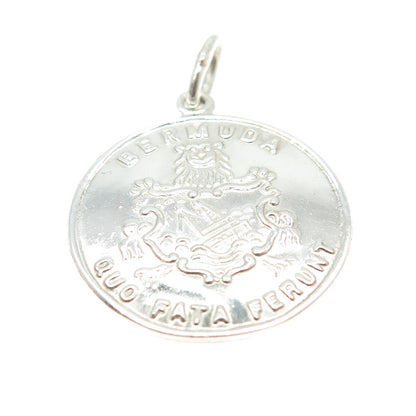 PAYTON, PEPPER & SONS LTD 925 Sterling Silver Vintage Birmingham Bermuda Pendant
