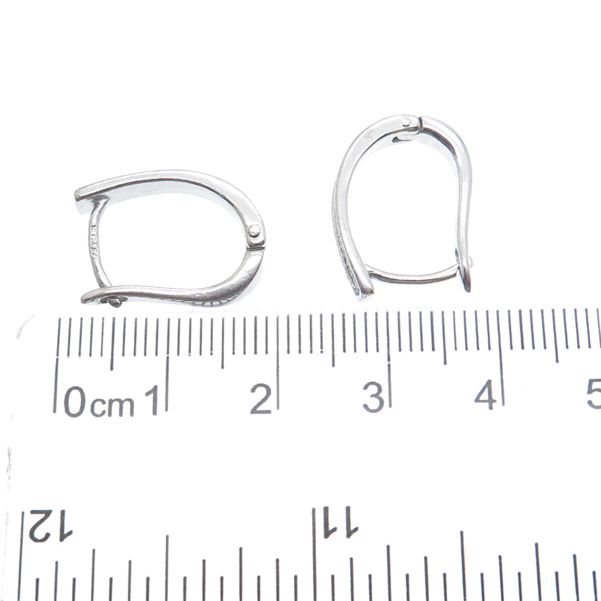 925 Sterling Silver Diamond-Illusion Hoop Earrings