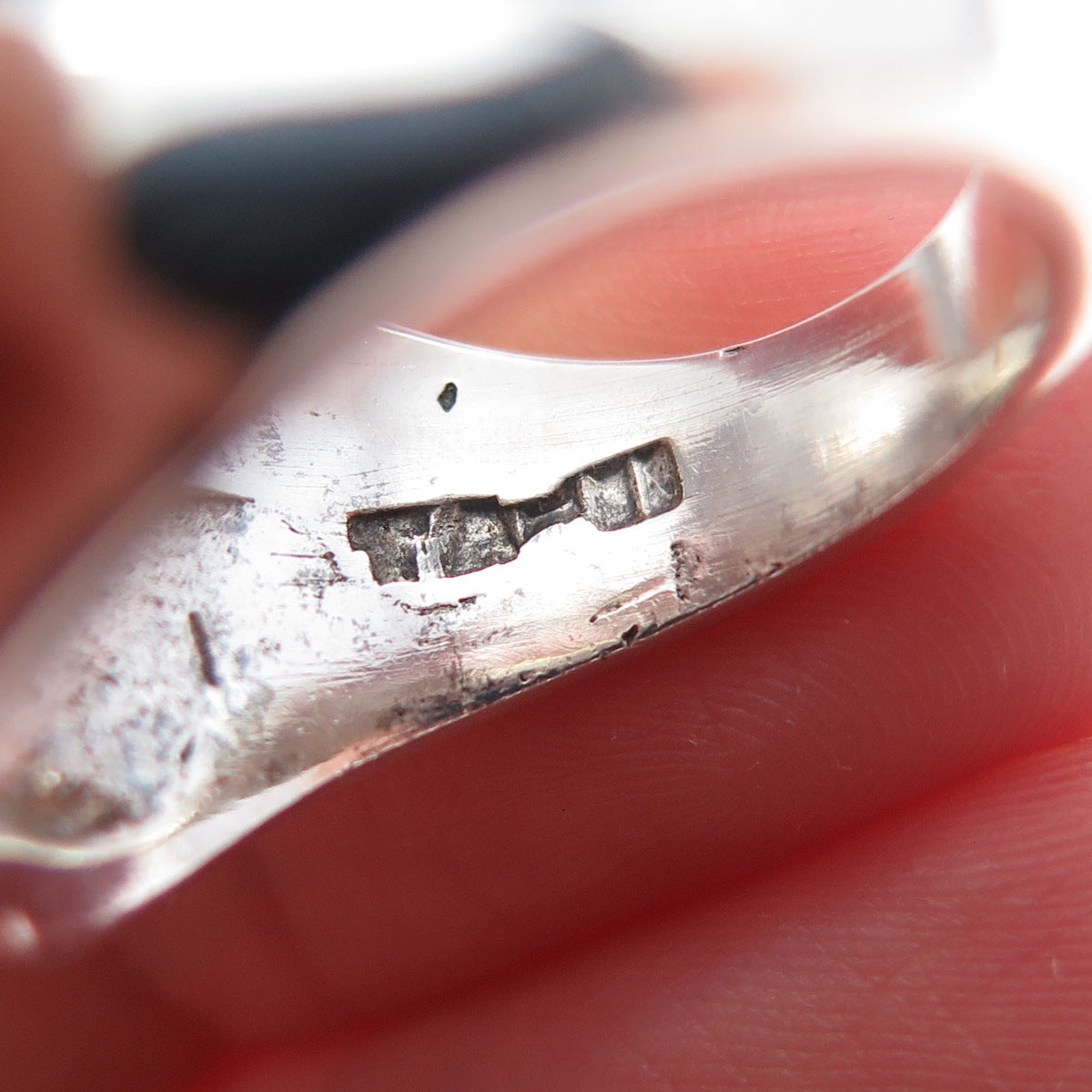 925 Sterling Silver Vintage Mexico Modernist Ring Size 6.25