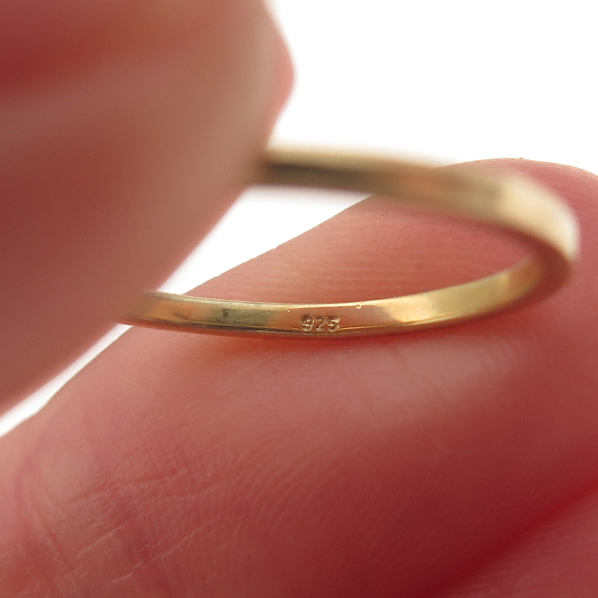 925 Sterling Silver Gold Plated Real Round-Cut Peridot & Citrine Ring Size 7