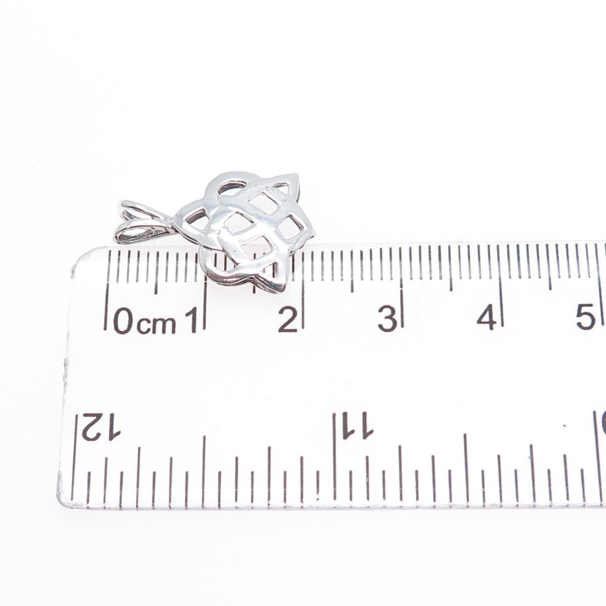 925 Sterling Silver Vintage Celtic Knot Minimalist Charm Pendant