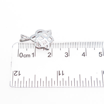 925 Sterling Silver Vintage Celtic Knot Minimalist Charm Pendant