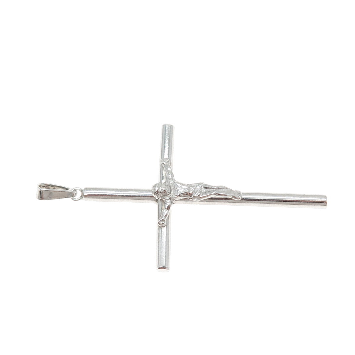 925 Sterling Silver Vintage Crucifix Cross Religious Charm Pendant