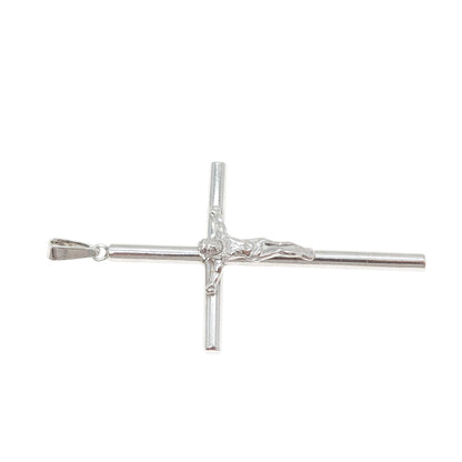 925 Sterling Silver Vintage Crucifix Cross Religious Charm Pendant