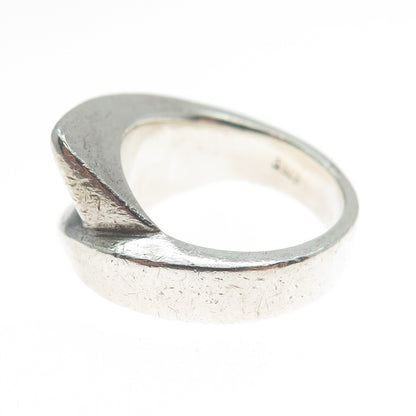 JENS TAGE HANSEN 925S Sterling Silver Vintage Denmark Modernist Ring Size 4.25