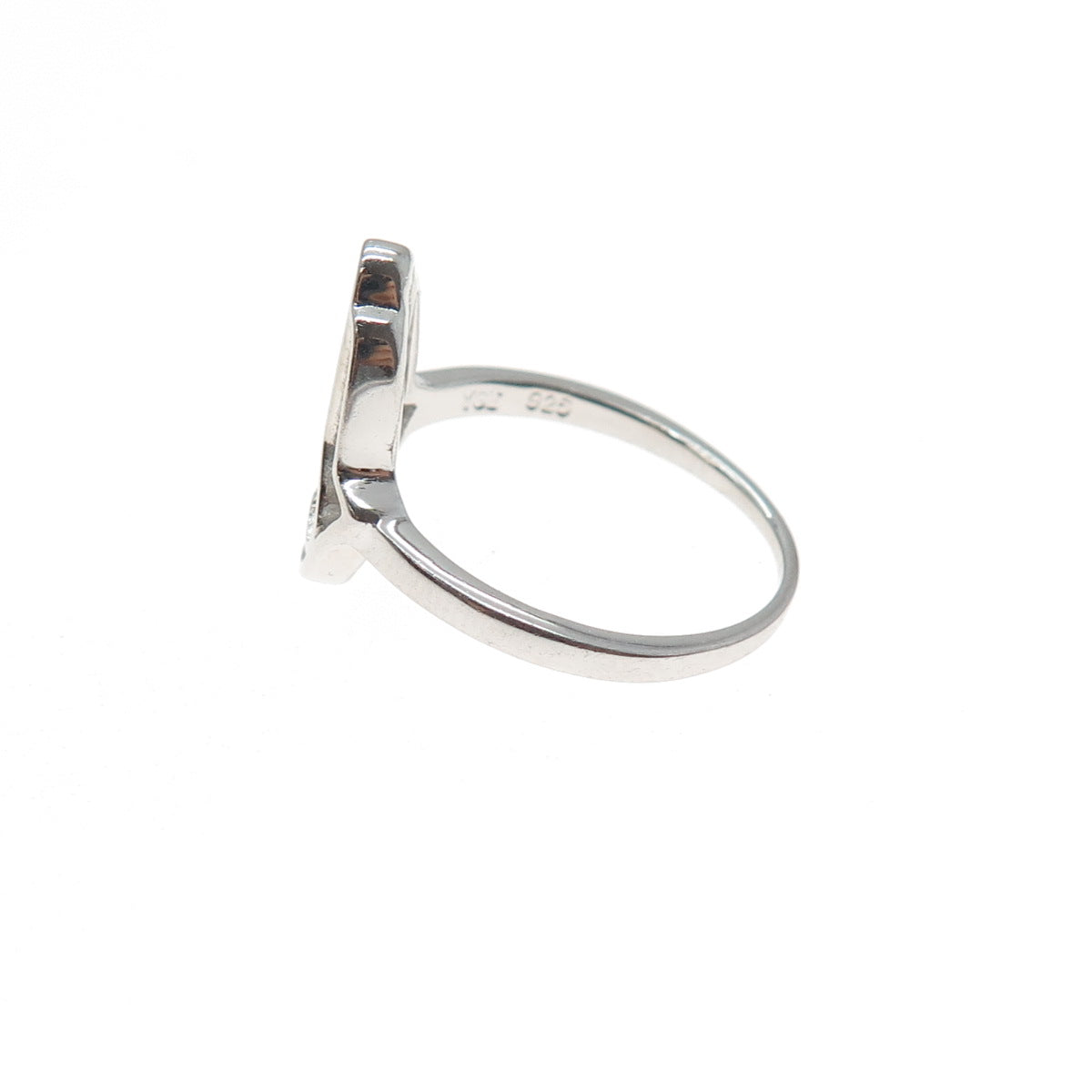 925 Sterling Silver Hamsa Amulet Ring Size 7