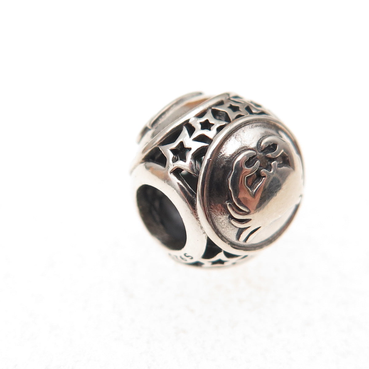Pandora 925 Sterling Silver Cancer Zodiac Sign Slide Bead Charm