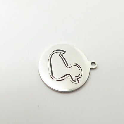 925 Sterling Silver USA Two In Town Duck Charm Pendant