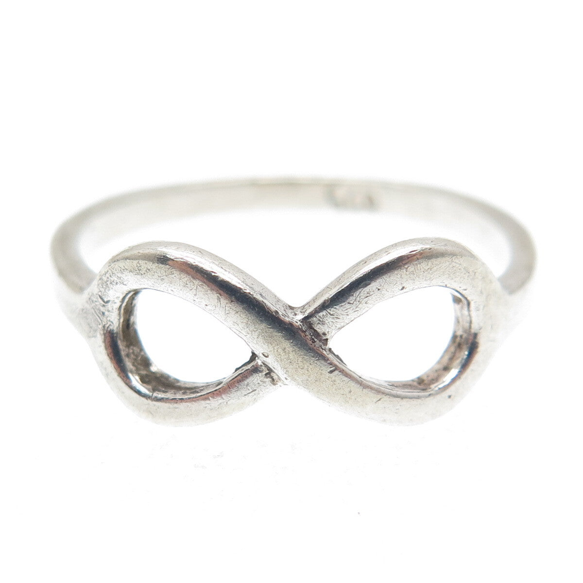 925 Sterling Silver Vintage Infinity Ring Size 8.25