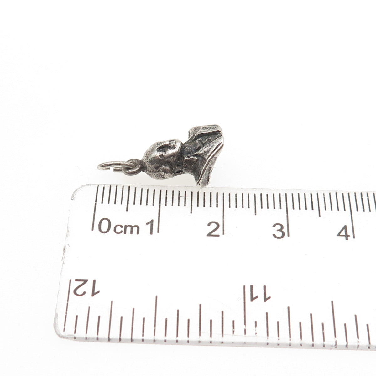 925 Sterling Silver Antique Art Deco George Washington 3D Mini Charm Pendant