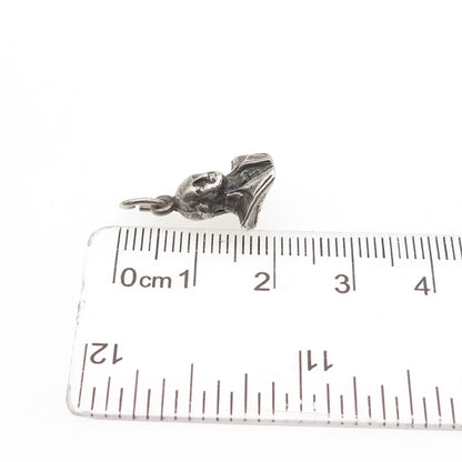 925 Sterling Silver Antique Art Deco George Washington 3D Mini Charm Pendant