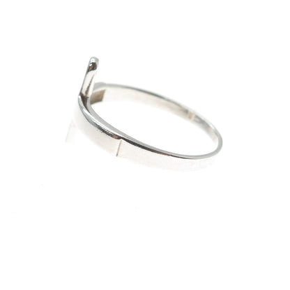 925 Sterling Silver Vintage Cross Ring Size 8