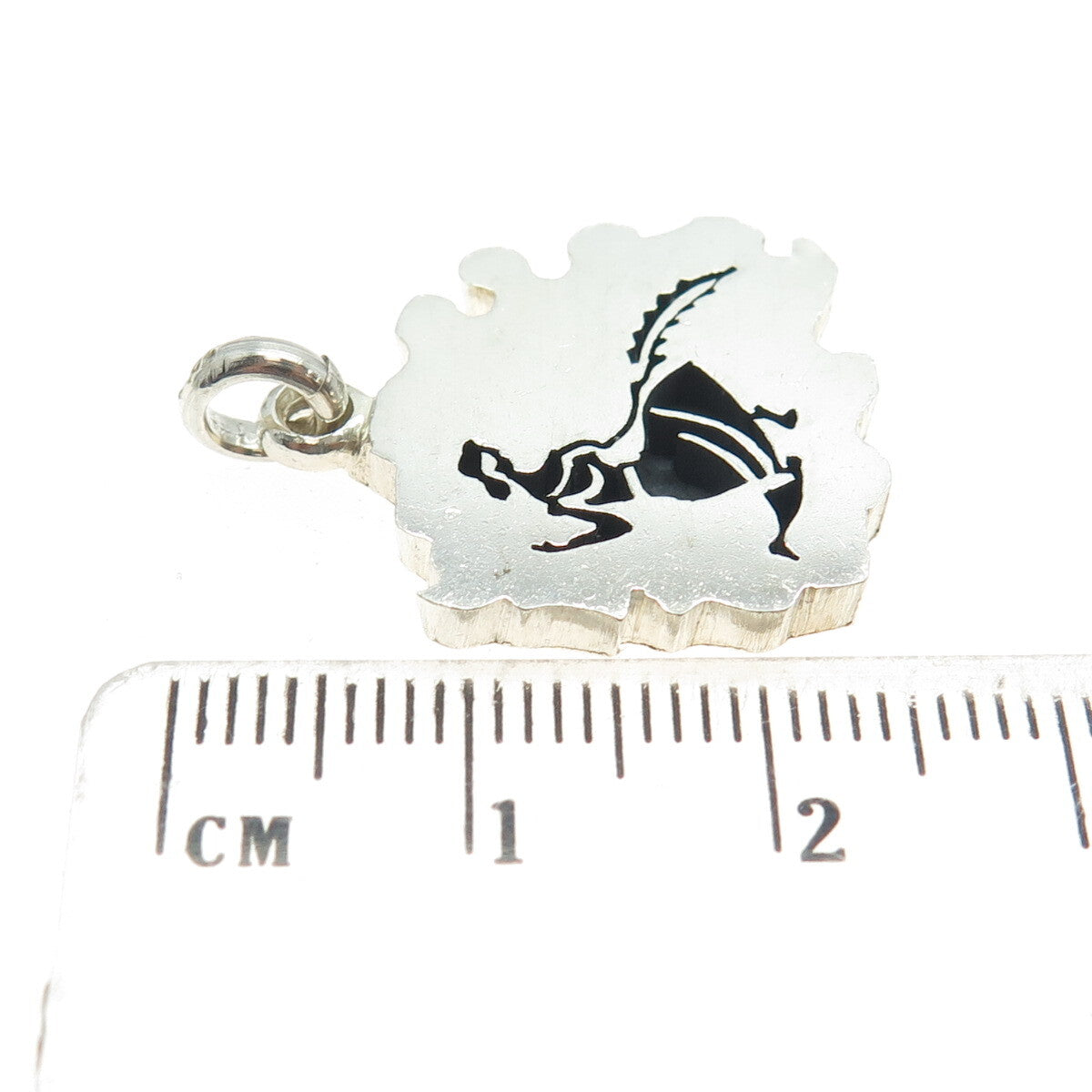 JMD GUEZ JUANA 980 Silver Vintage Mexico Taxco Hand Made Woman Tribal Pendant