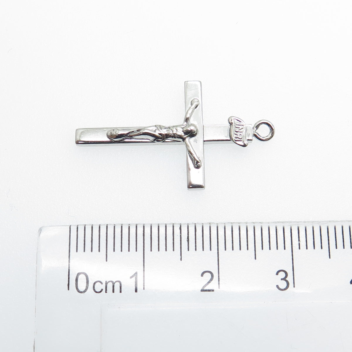 TRU-KAY 925 Sterling Silver Vintage Crucifix Cross Pendant