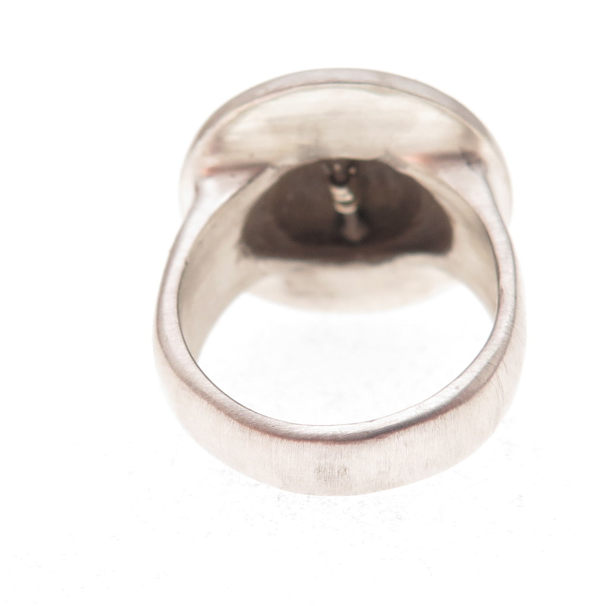 Lisa Jenks 925 Sterling Silver Vintage Real Pearl Modernist Ring Size 6.5