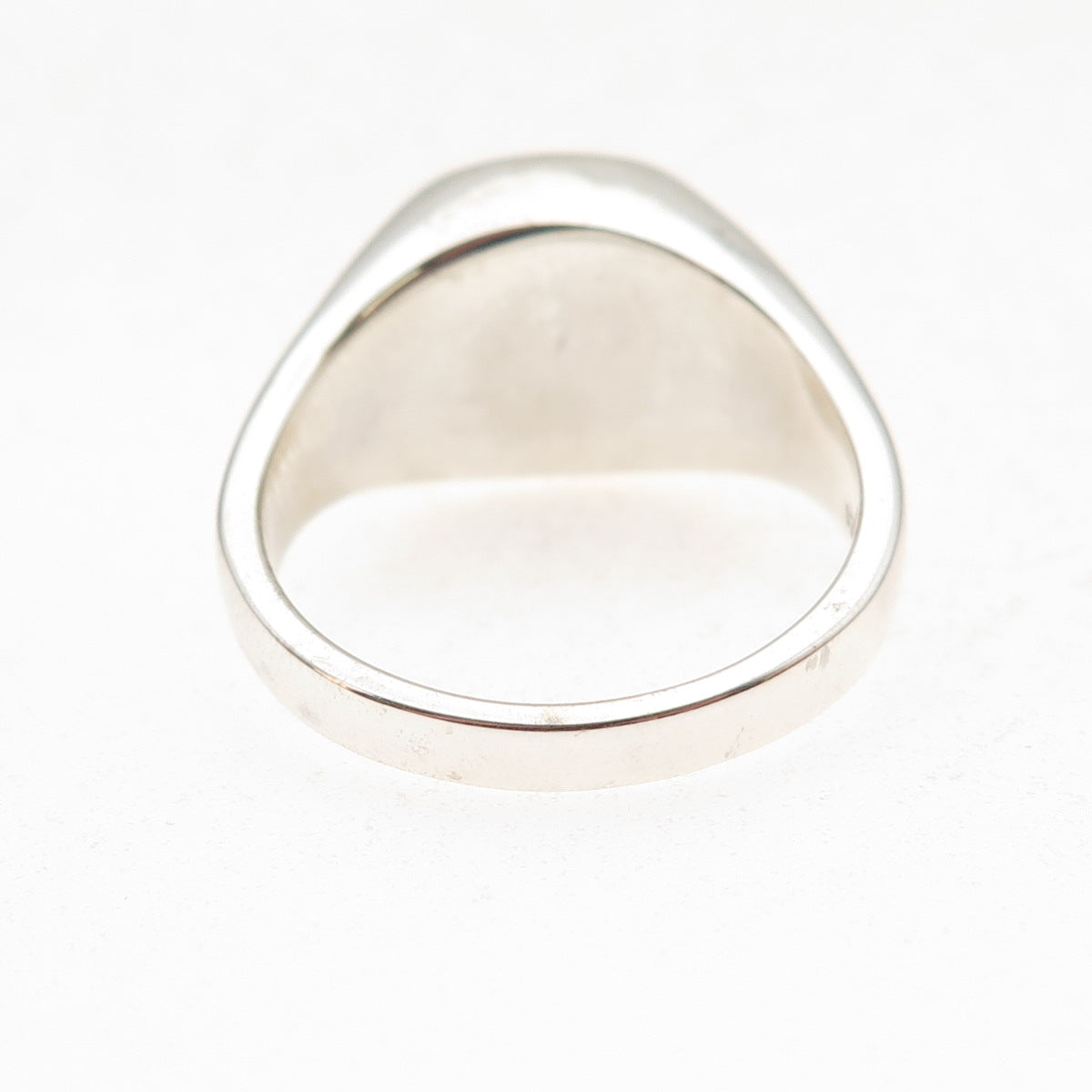 Dason 925 Sterling Silver Vintage Real Black Onyx Signet Ring Size 11