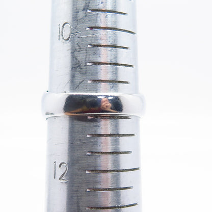 925 Sterling Silver Real White Diamond Ring Size 11.25