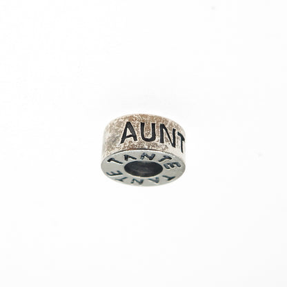 CHAMILIA 925 Sterling Silver Aunt Tante Tia Slide Bead Charm