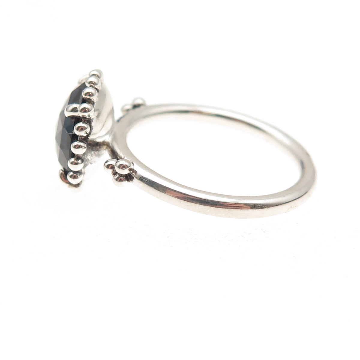 Pandora 925 Sterling Silver Crystal Midnight Star Ring Size 9.25