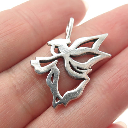 REMEMBER ME 925 Sterling Silver Vintage Guardian Angel "Haggai 2:8" Mini Pendant