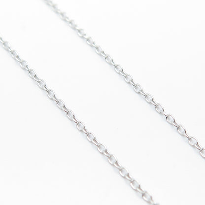 925 Sterling Silver Cable Chain Necklace 18"