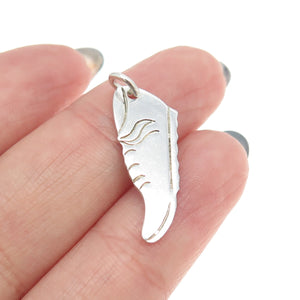 925 Sterling Silver Vintage Boot Shoe Charm Pendant