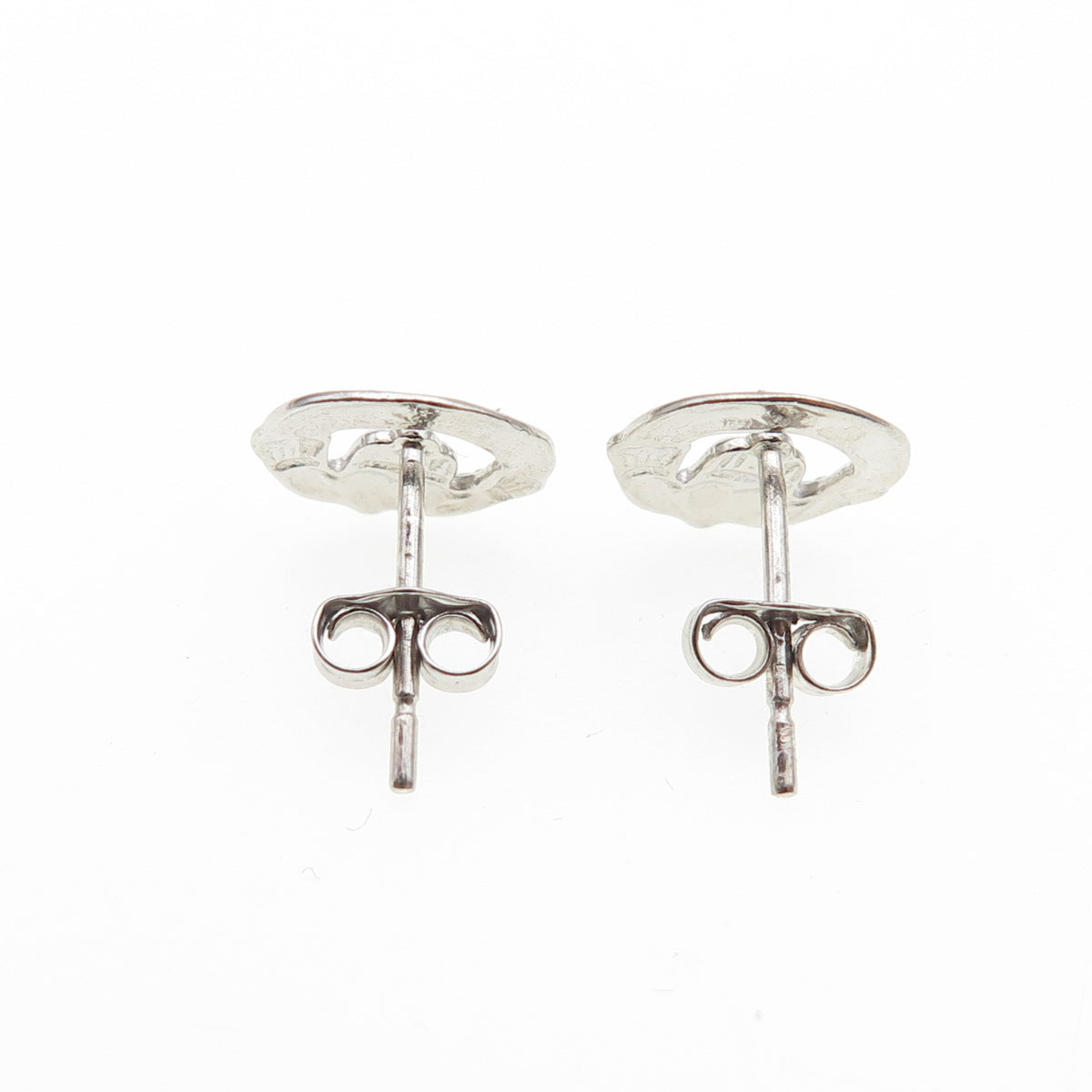 925 Sterling Silver Irish Claddagh Stud Earrings