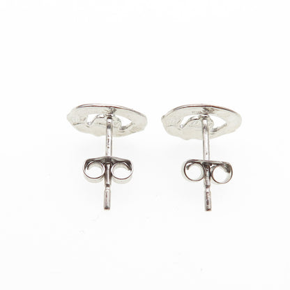 925 Sterling Silver Irish Claddagh Stud Earrings