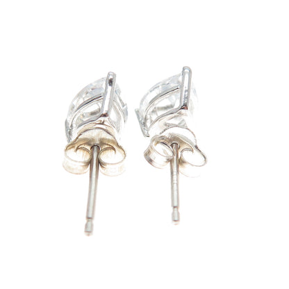 925 Sterling Silver Pear-Cut Stud Earrings