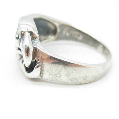 925 Sterling Silver Vintage Eagle Bird Ring Size 13.25