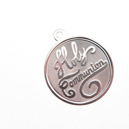 925 Sterling Silver Vintage Holy Communion Charm Pendant