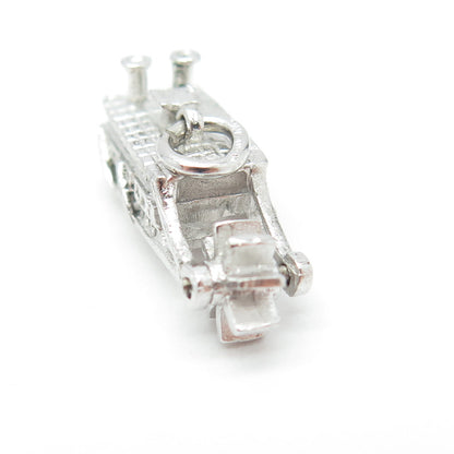 925 Sterling Silver Vintage River Paddle Show Boat Charm Pendant