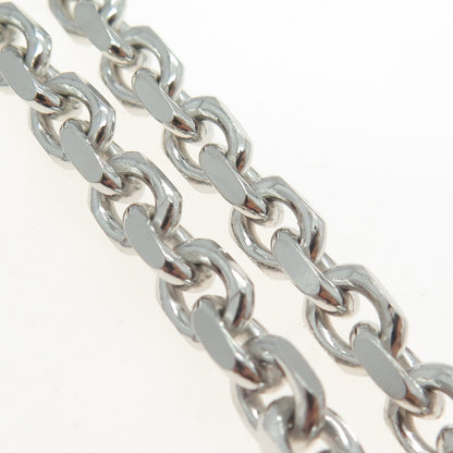 KARIZIA SPA KA 1772 Sterling Silver Italy Cable Link Bracelet 8.5"