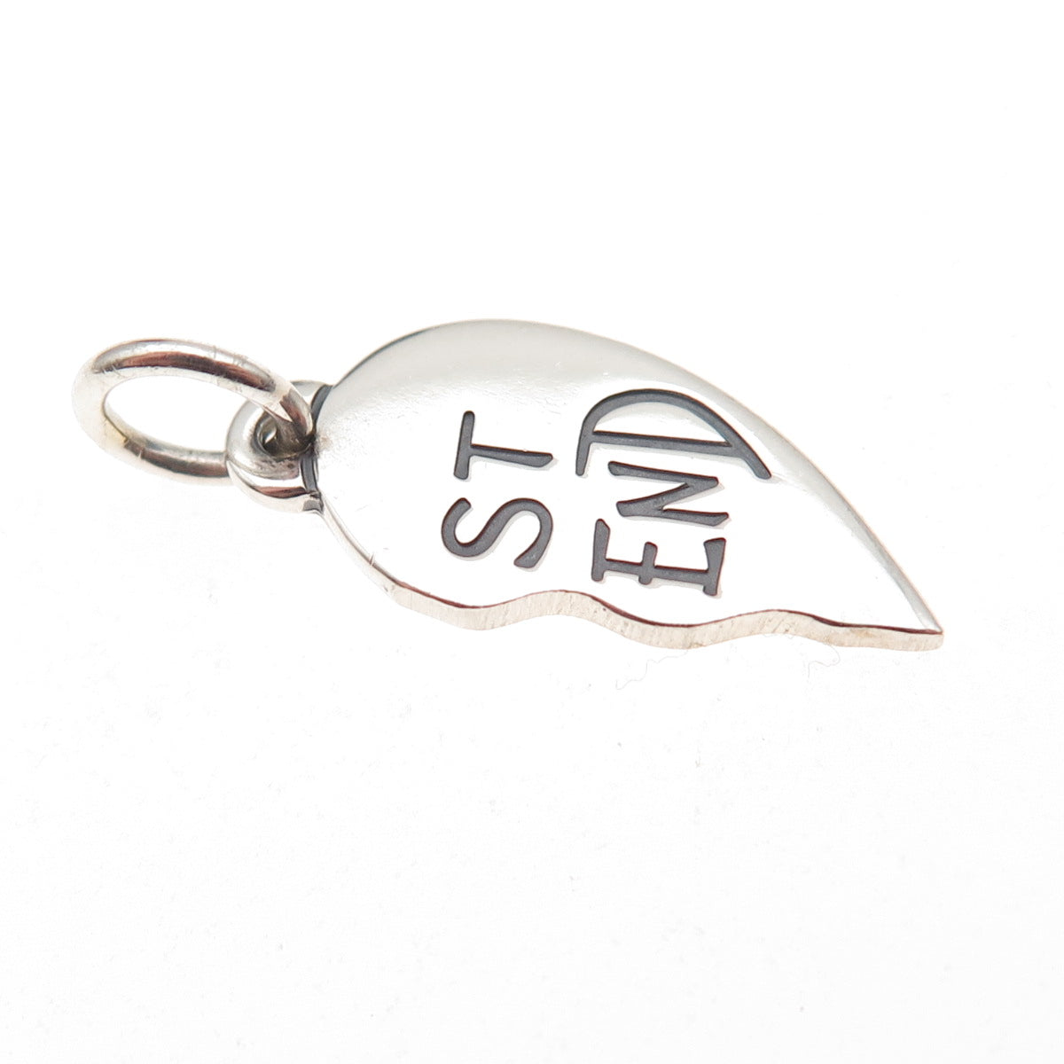 James Avery 925 Sterling Silver Vintage Best Friend Half Heart Charm Pendant