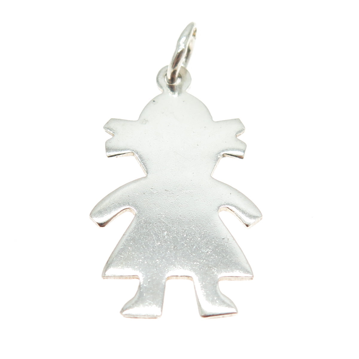 925 Sterling Silver Vintage Baby Girl Charm Pendant