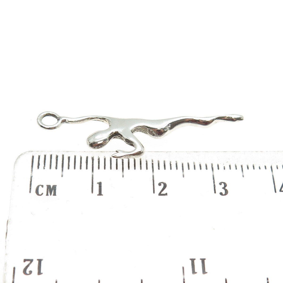 925 Sterling Silver Vintage 1983 CJG London Modernist Dancer Charm Pendant
