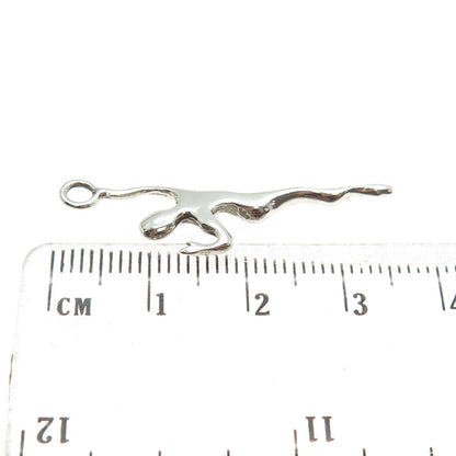 925 Sterling Silver Vintage 1983 CJG London Modernist Dancer Charm Pendant